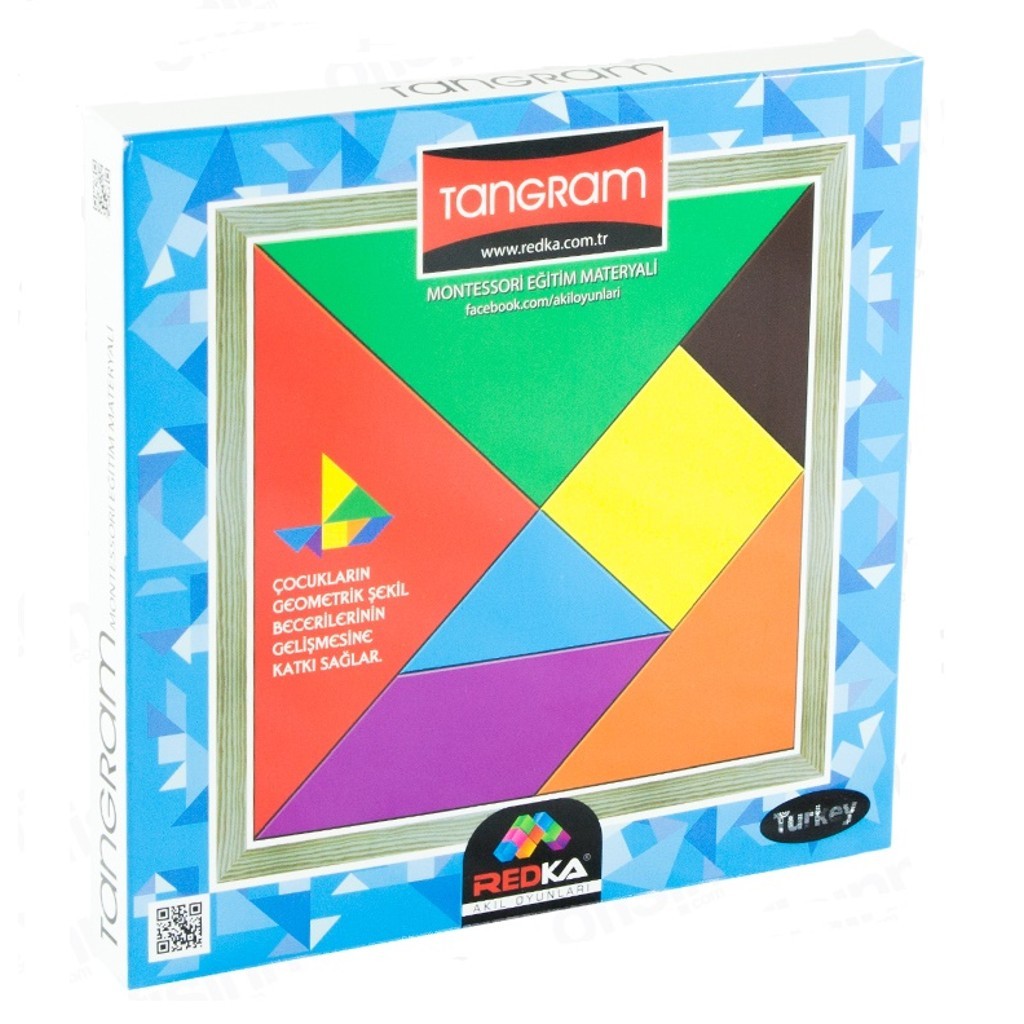 Renkli Tangram Akıl Zeka Mantık ve Montessori Oyunu