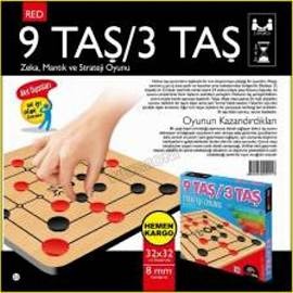 9 Taş 3 Taş Zeka Mantık ve Akıl Oyunu