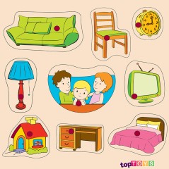 Evimiz Ahşap Puzzle