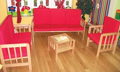 AHŞAP SEHPALI OTURMA GRUBU 4 PARÇA