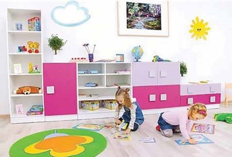 PEMBE GRUP DOLAP SETİ (320*40*125 CM )