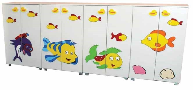 DENİZ DÜNYASI DOLAP SETİ 320*37*90 CM