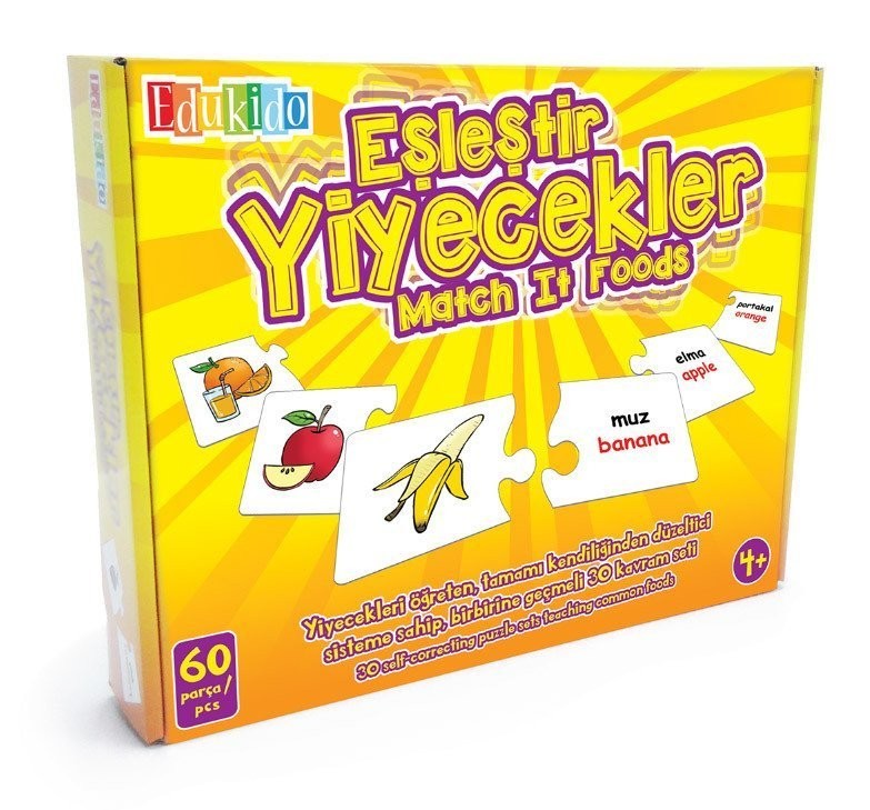 EŞLEŞTİR YİYECEKLER MUKAVVA PUZZLE