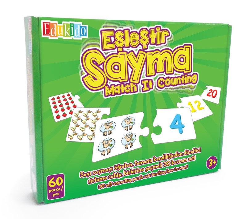EŞLEŞTİR SAYMA MUKAVVA PUZZLE