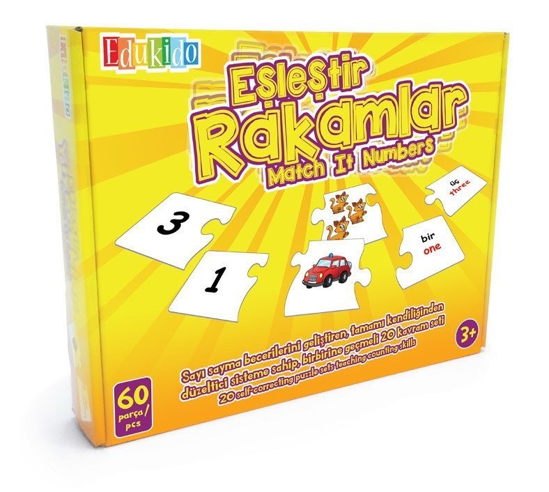 EŞLEŞTİR RAKAMLAR MUKAVVA PUZZLE