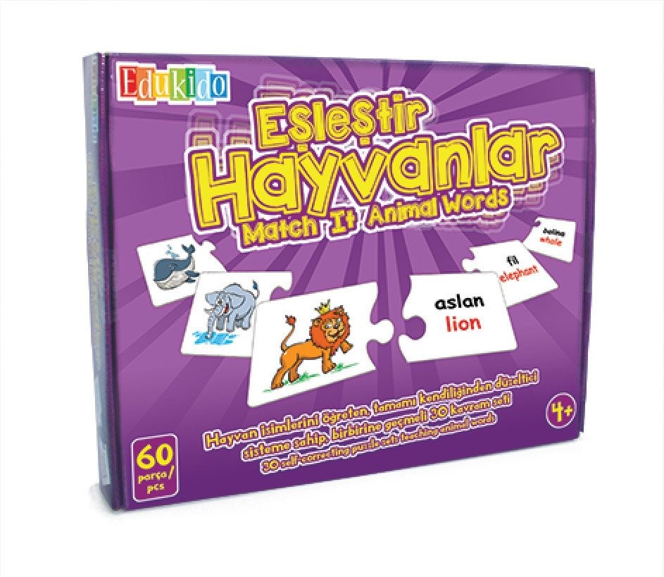 EŞLEŞTİR HAYVANLAR MUKAVVA PUZZLE